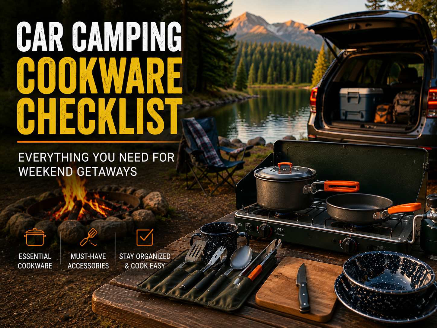 Car Camping Cookware Checklist for Weekend Getaways